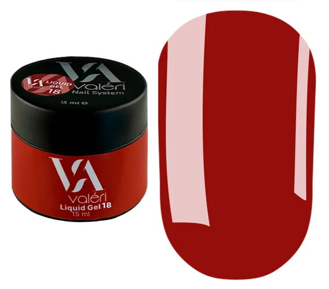 Гель рідкий для укріплення нігтів 15 мл №018 Liquid Gel VALERI